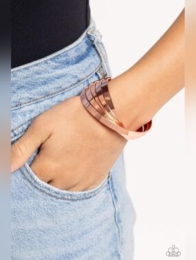 Rebellious Ribbons Copper Bracelet